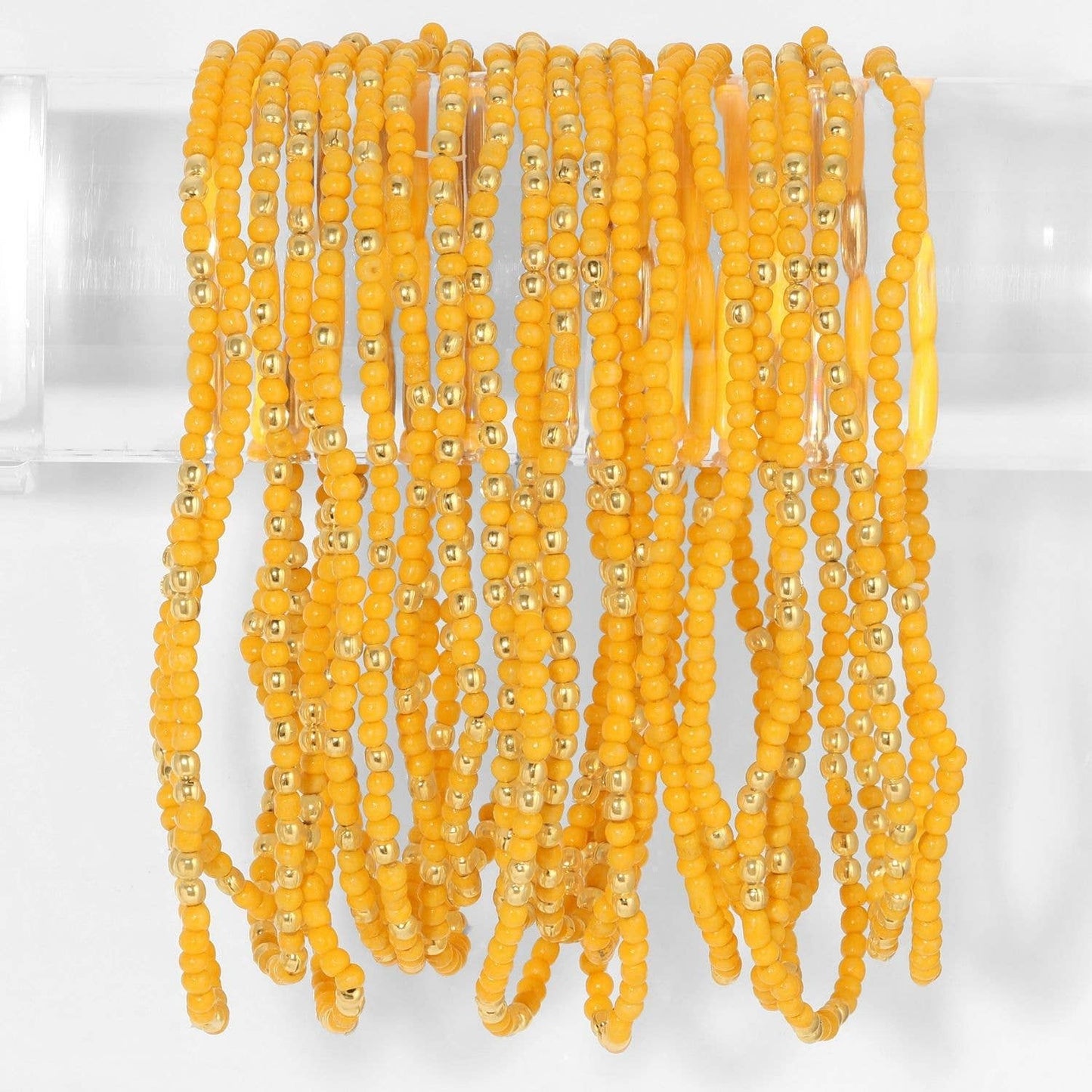 Stretch Seed Bead Solid Game Day Bracelets