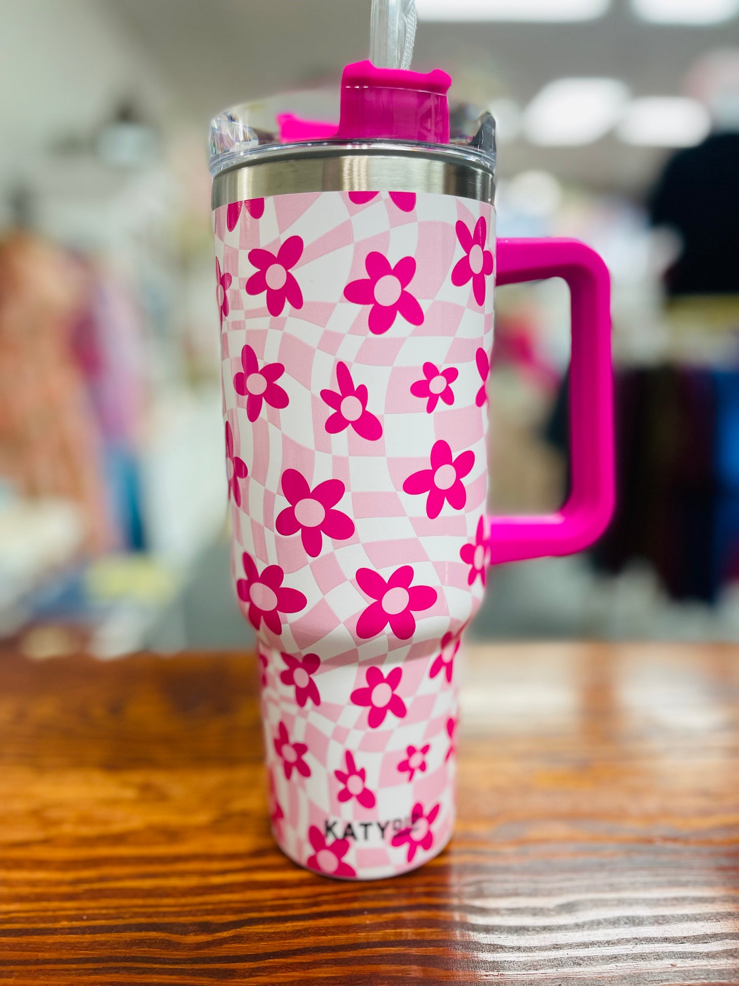 Groovy + Pink Tumbler