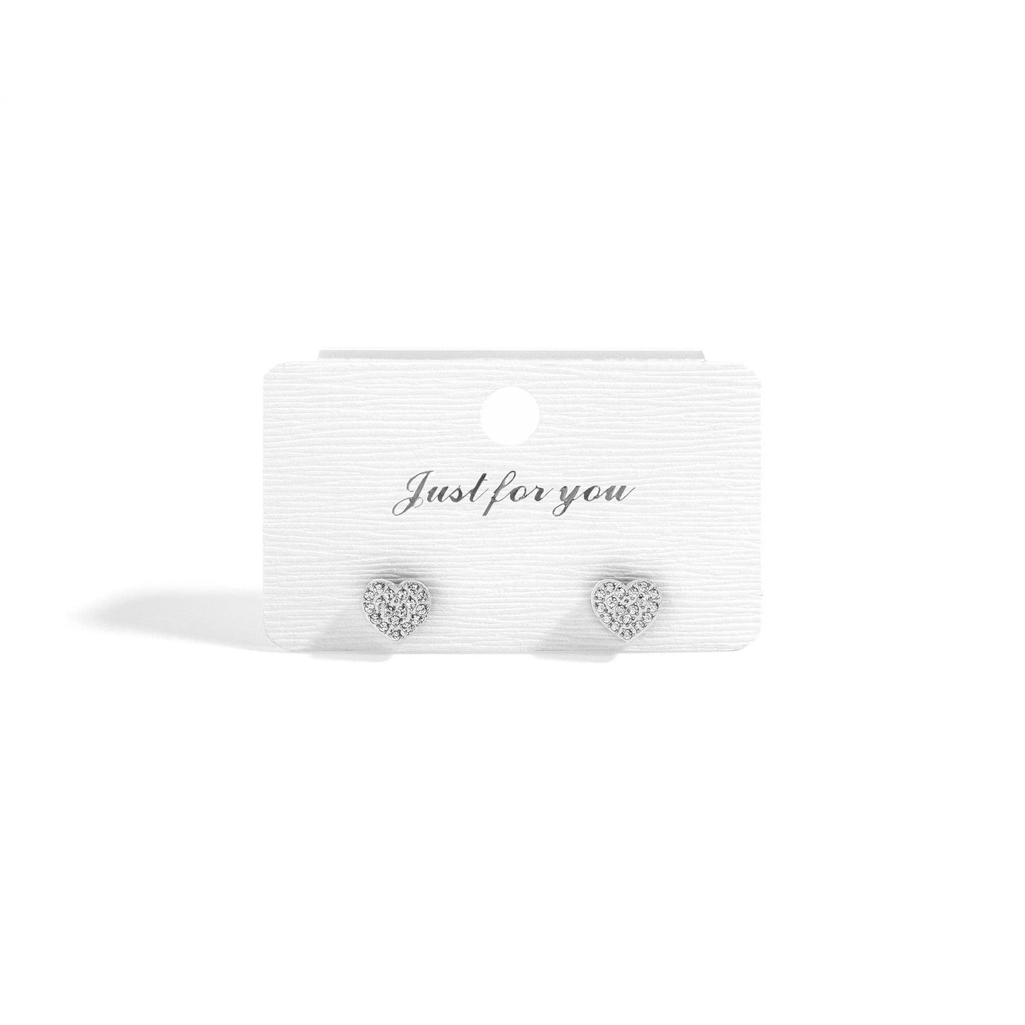18K Gold Filled Heart Stud Earrings