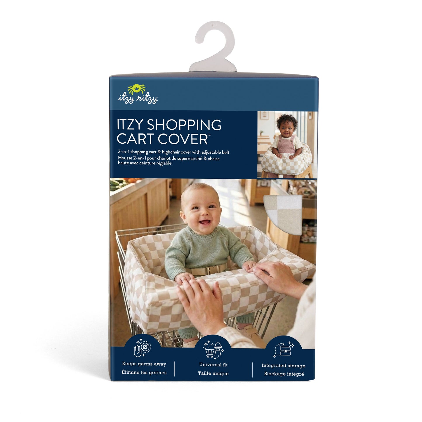 Checkerboard Itzy Shopping Cart Cover™