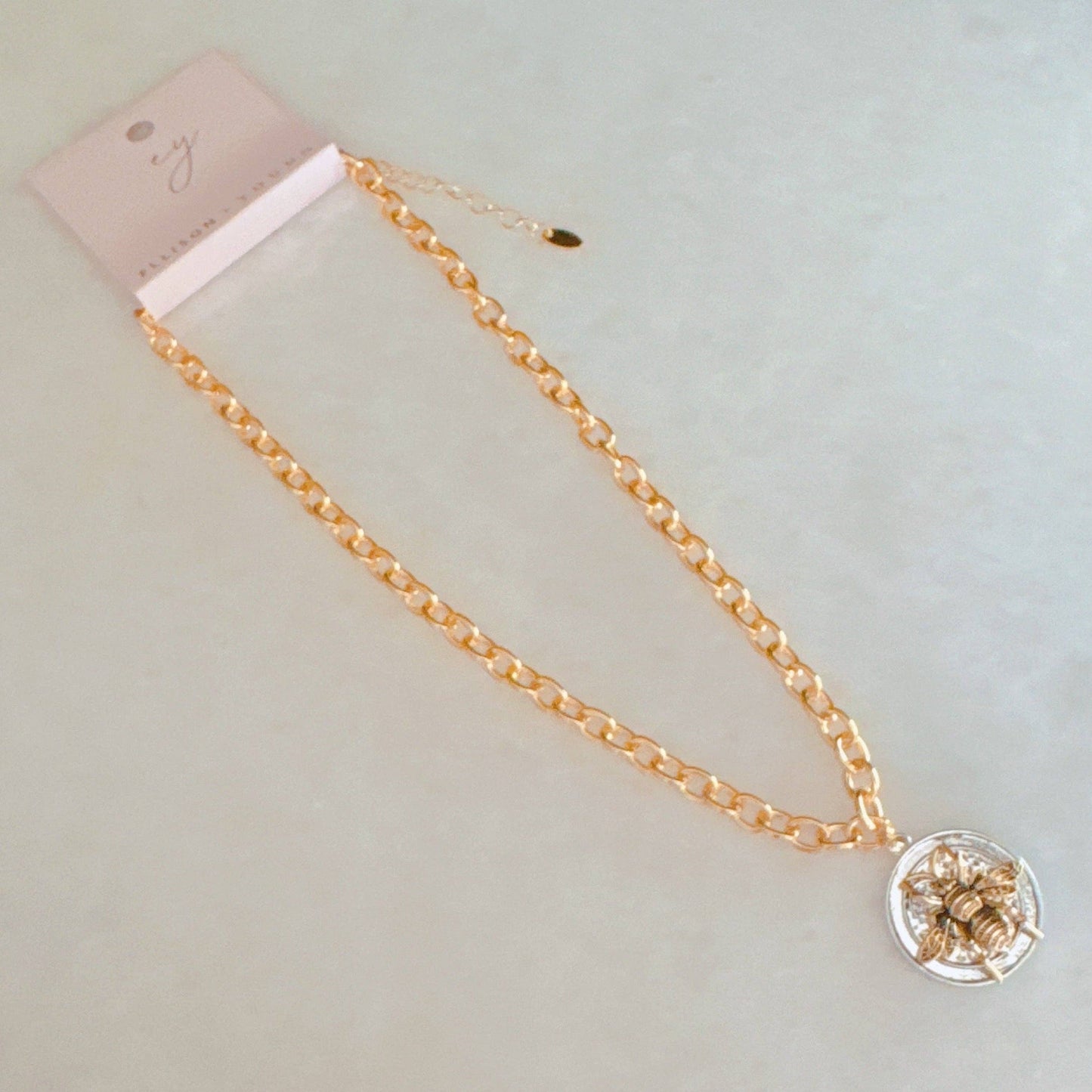 Antique Bee Chain Necklace