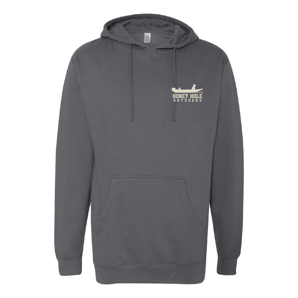 Fleece Hoodie - Boat Buddy - Charcoal