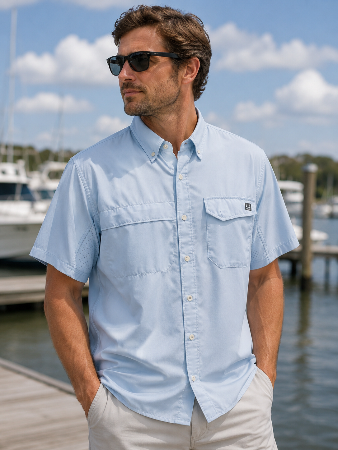 Tidepoint SS Shirt - Coastal Drift