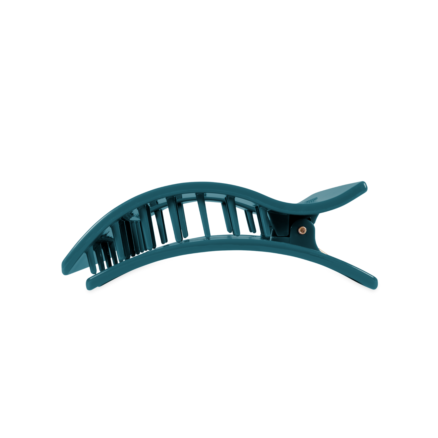 Teal With It Large Flat Rectangle Hair Clip