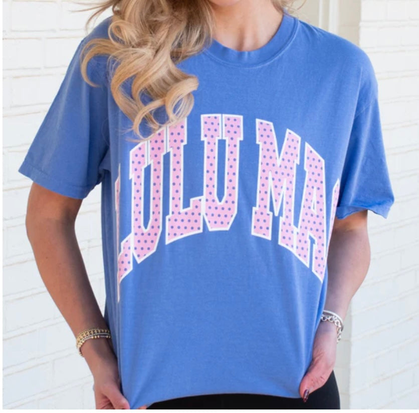 Blue/Pink Polka Dot