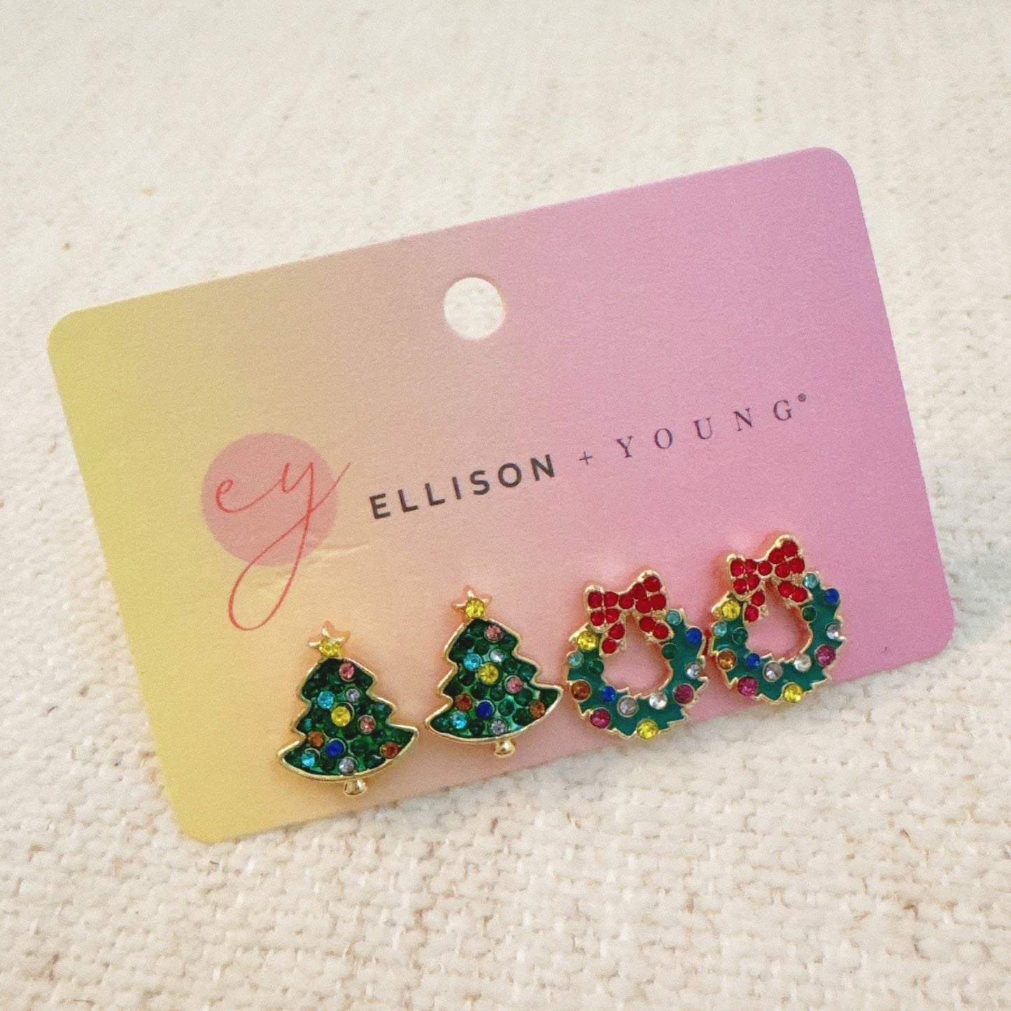 Holly Jolly Christmas Stud Earring Set