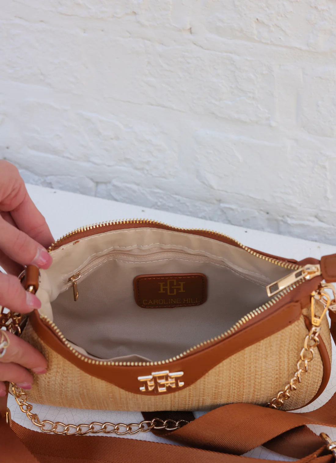 Gianna Crossbody - Natural Camel