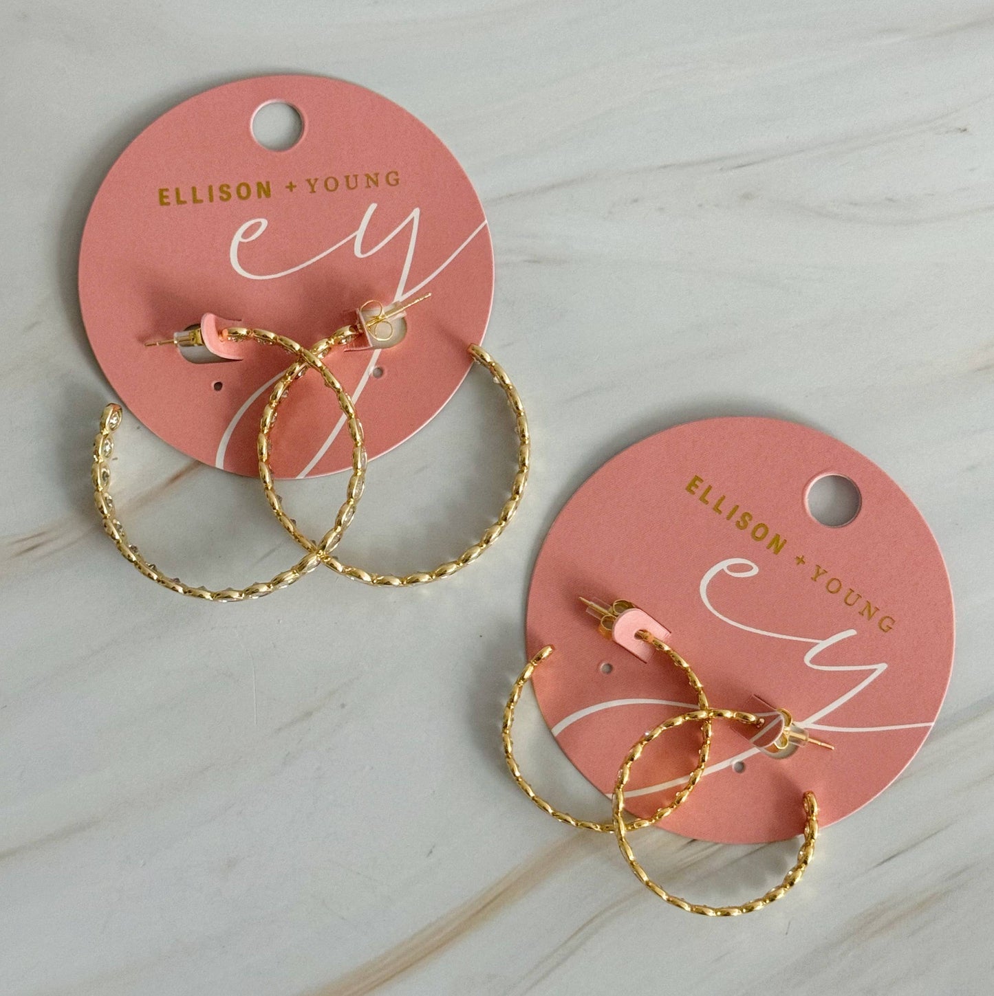 Crystal Hoop Earrings