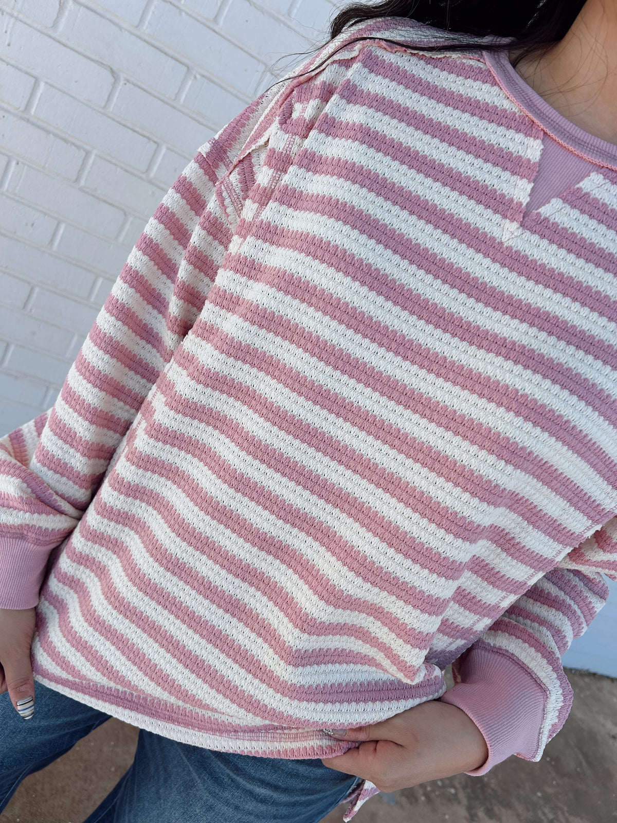 Amy Waffle knit Top