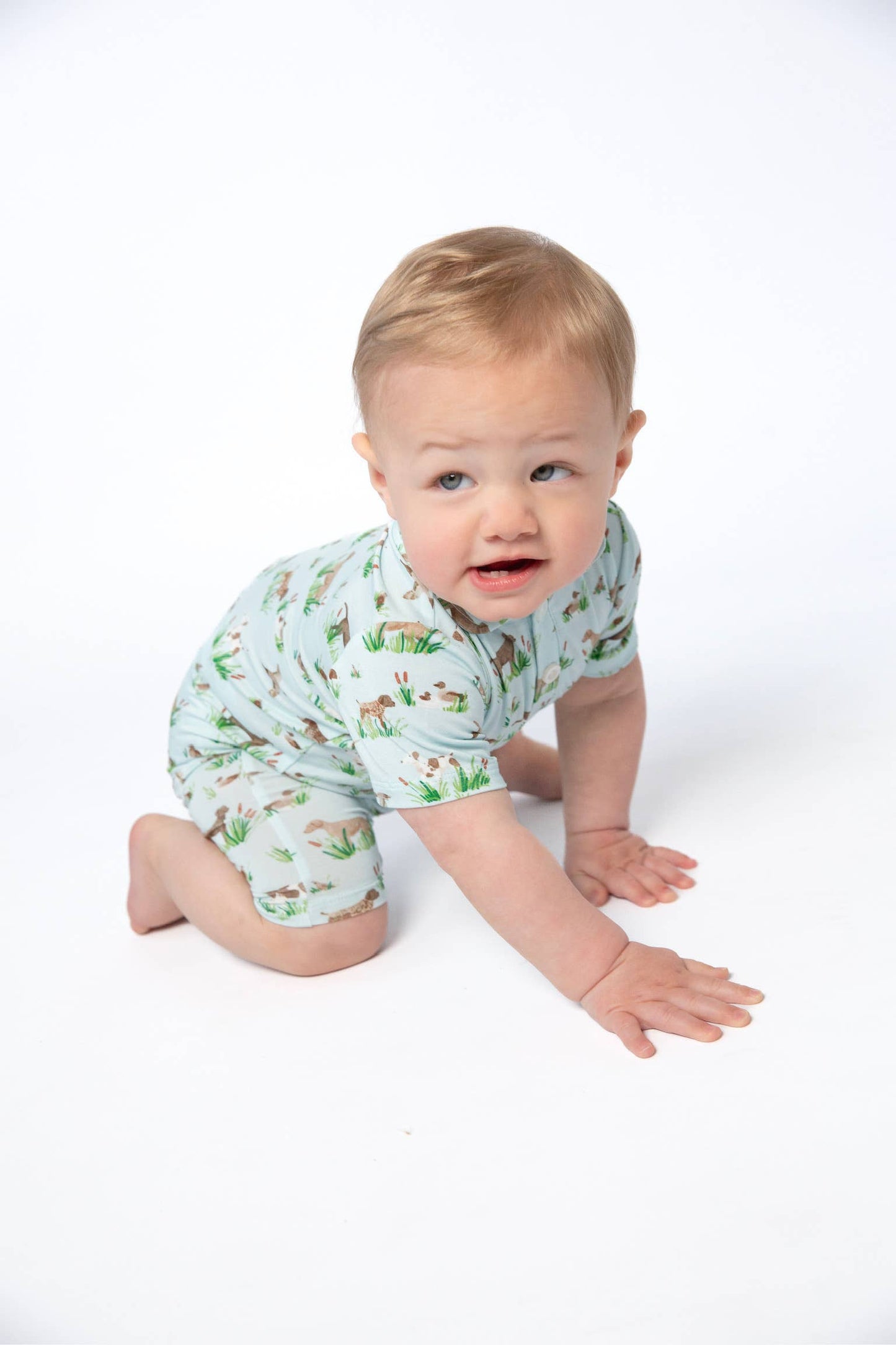 Delta Bird Hunting Dogs - SS Polo Romper
