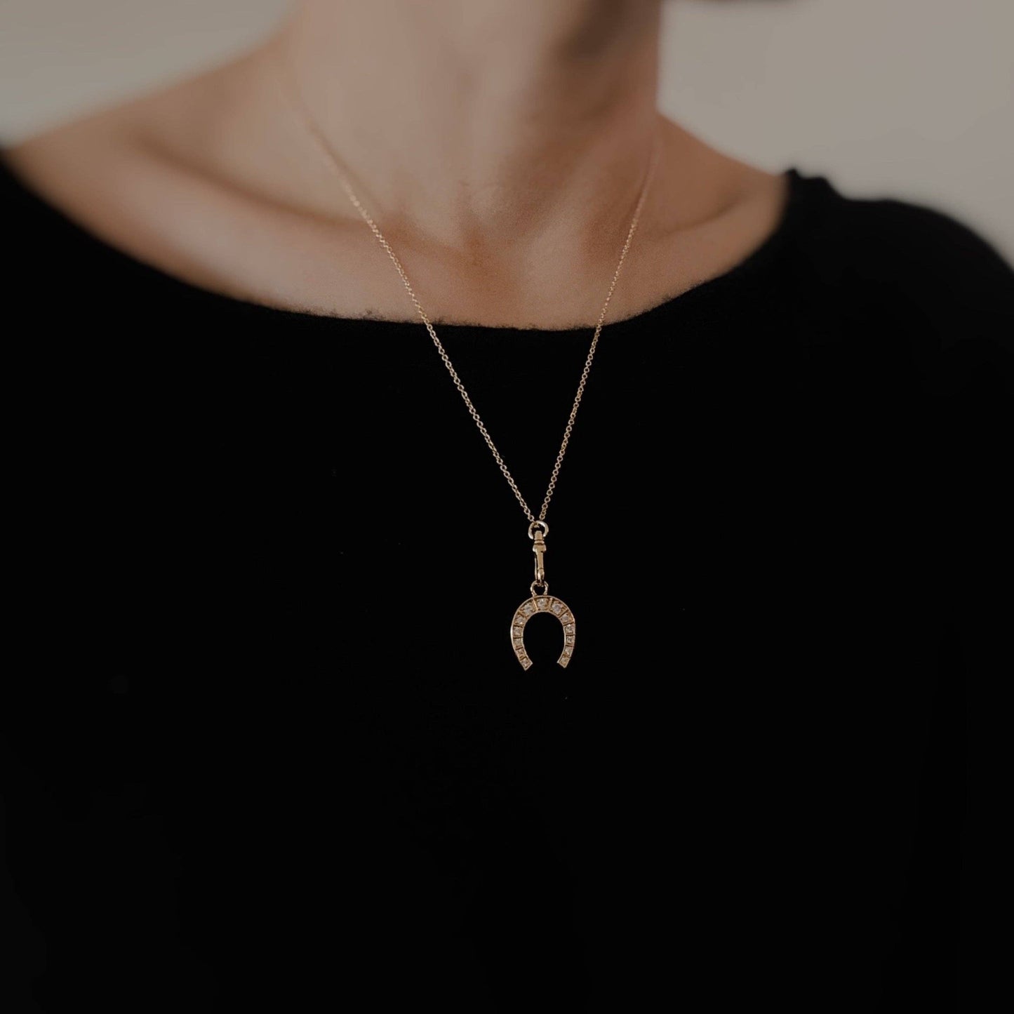 Horseshoe Pendant Necklace