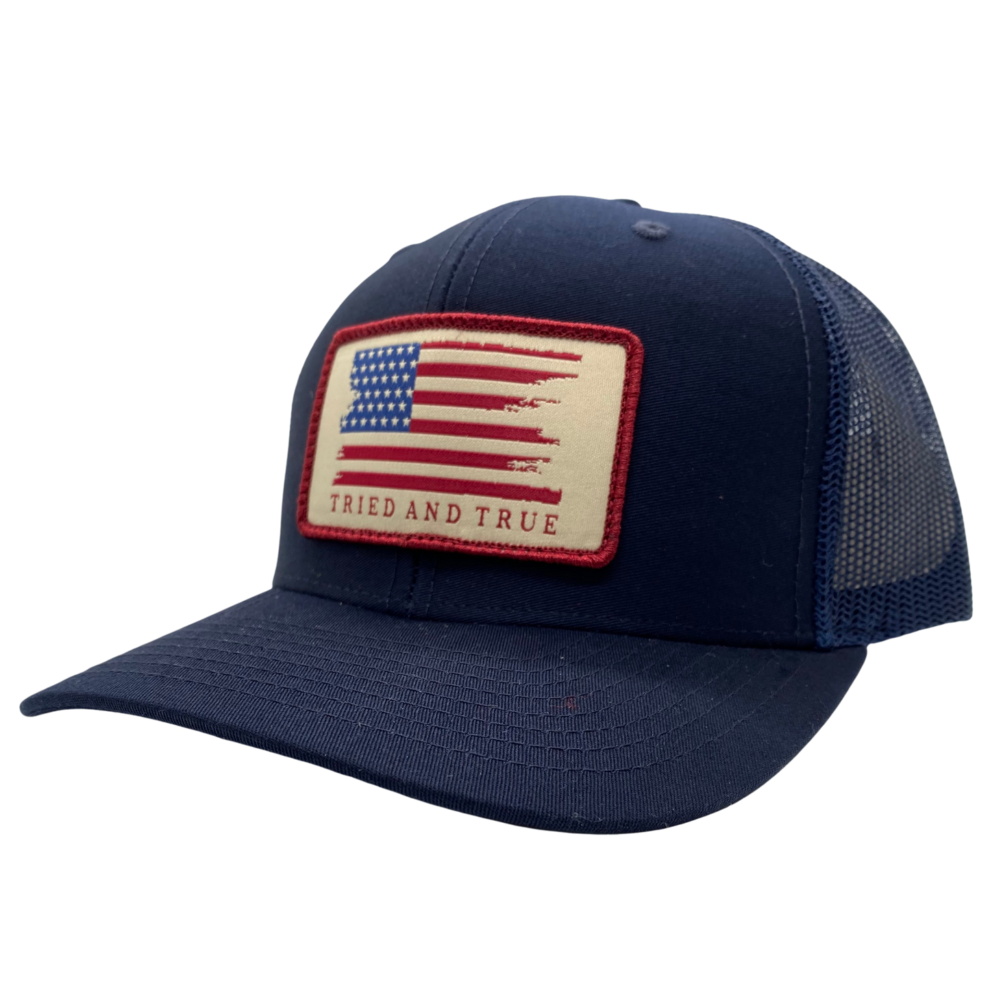 American Flag Patch Trucker Hat