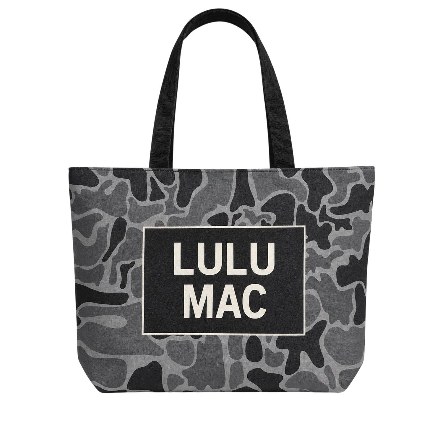 Lulu Mac Canvas Tote - Black Camo