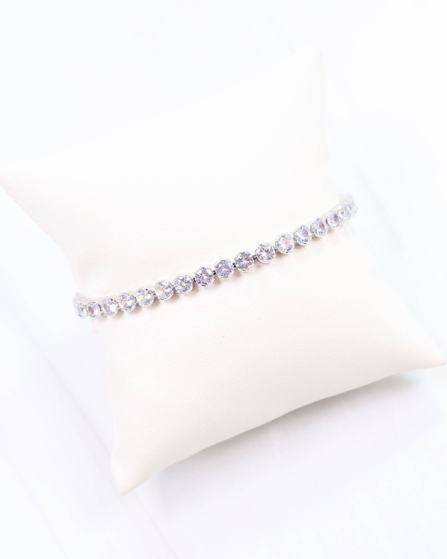 Denise CZ Bracelet Silver