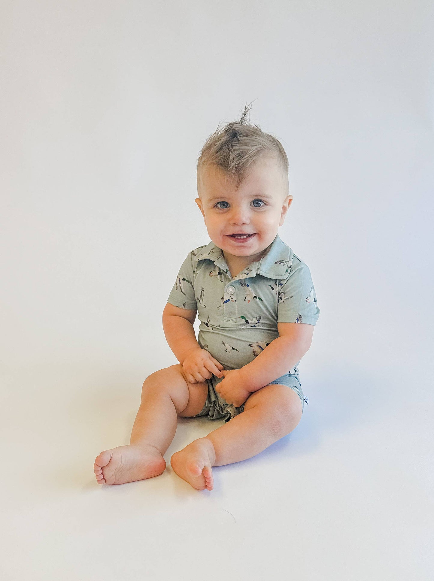 Mallards / Ducks - SS Polo Romper