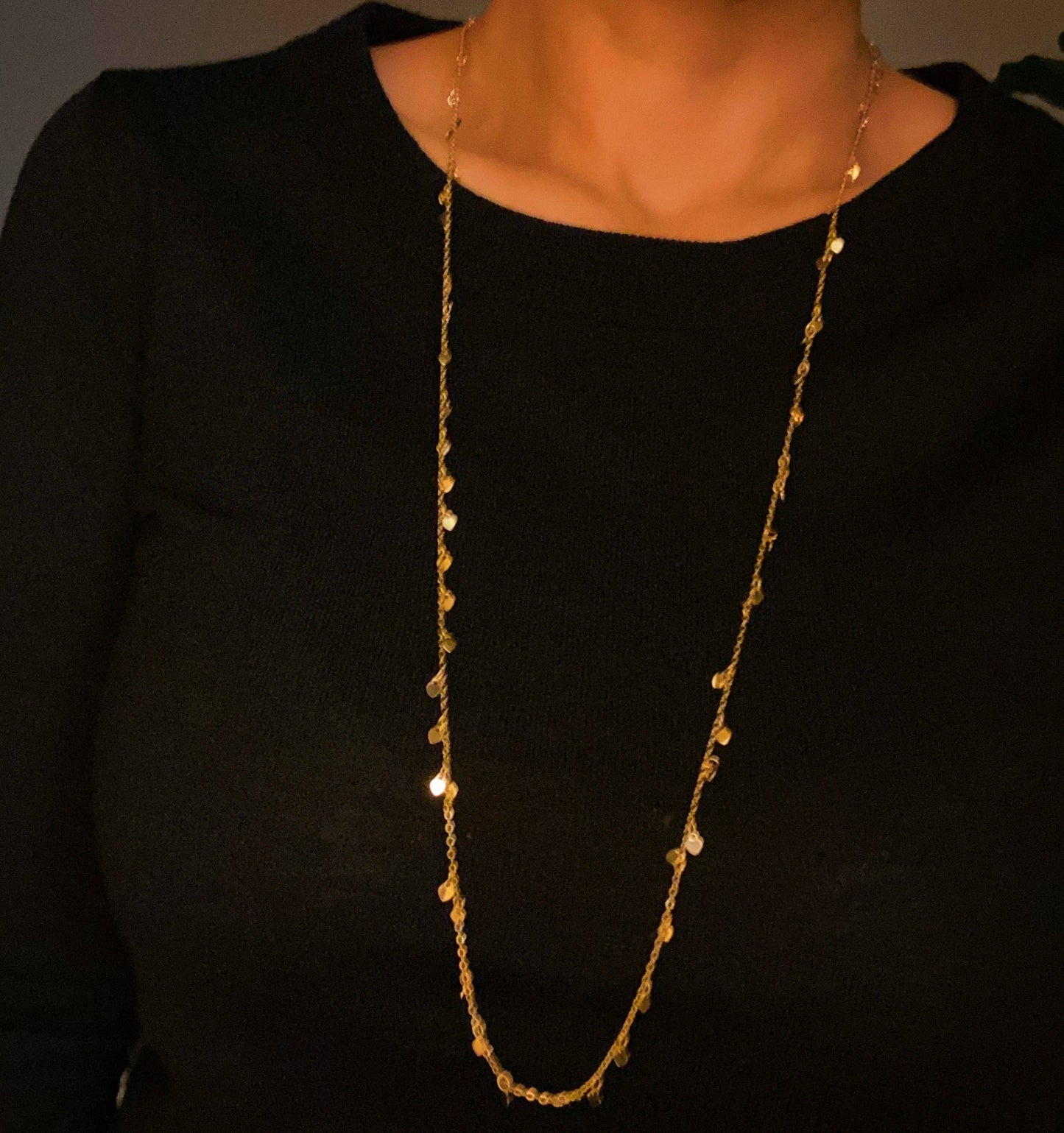 Mini Hearts Long Necklace