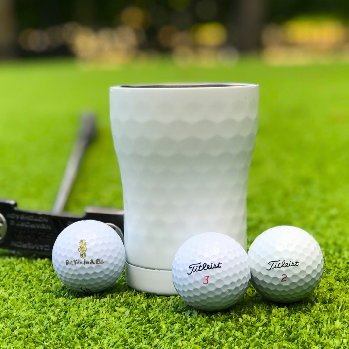 SIC | 12 oz. Dimpled Golf Stainless Steel Insulated Tumbler