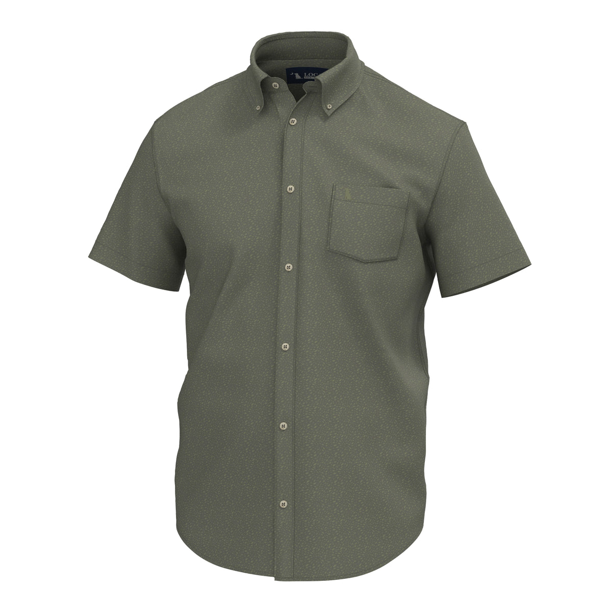 Lowcountry Button Down - Olive Shoal