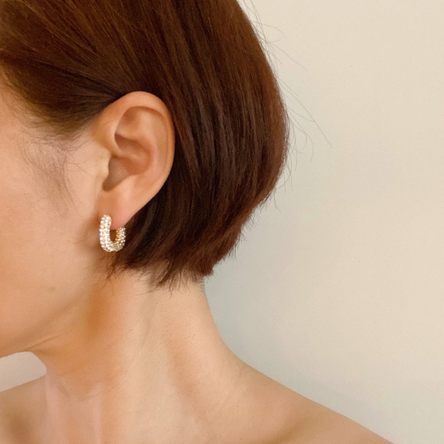 Shine Up Square Hoop Earrings