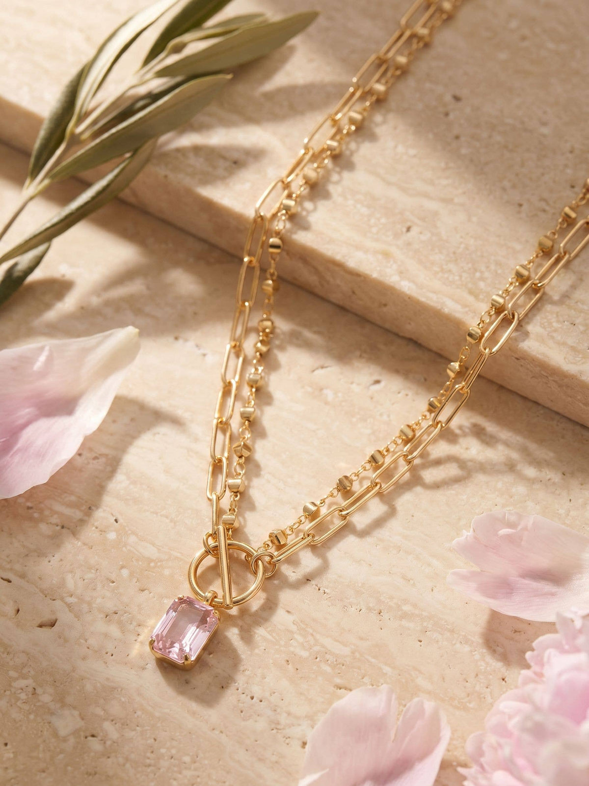 Studio Emerald-Cut Pendant Necklace