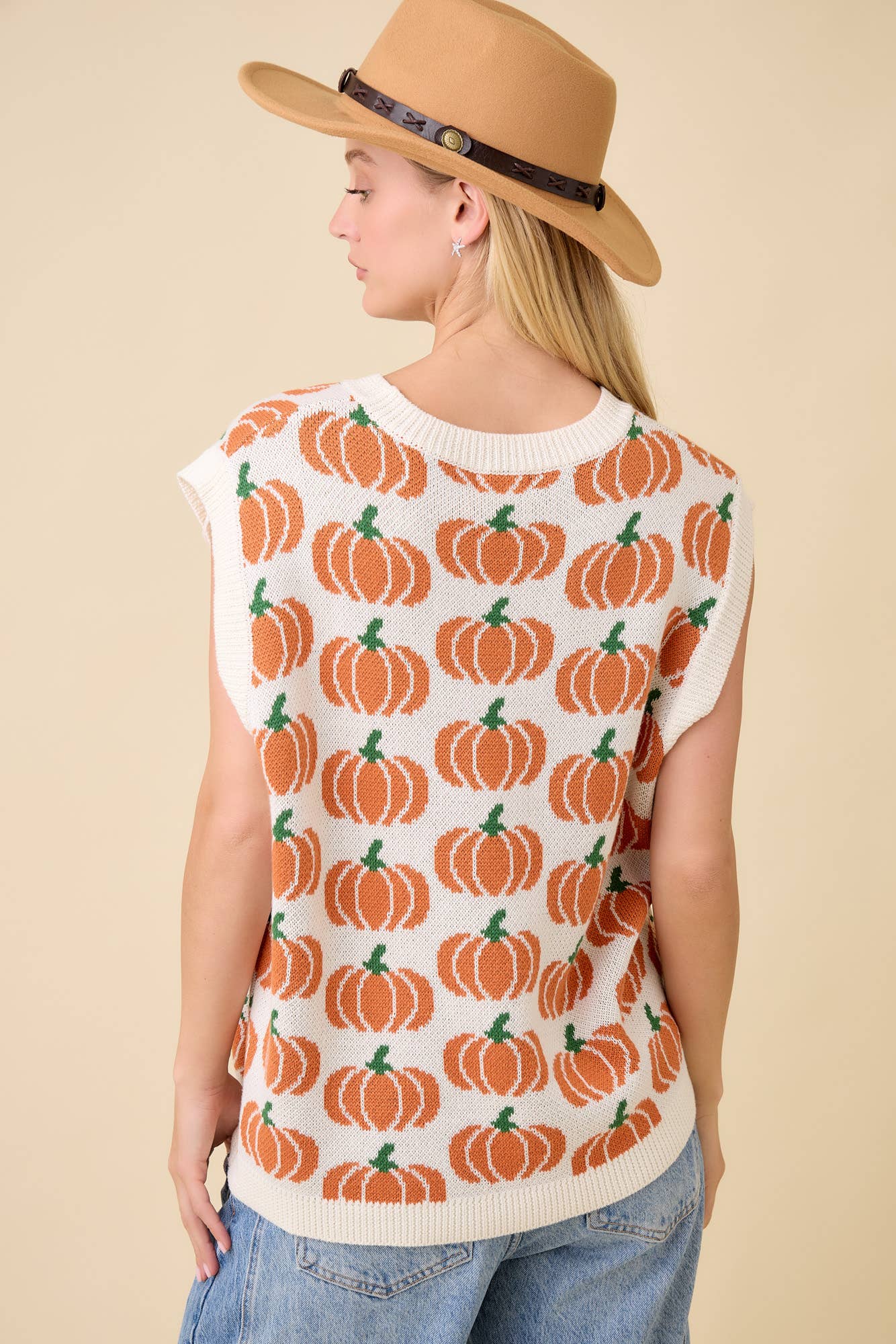 Fall Fest Sleevless Sweater Top