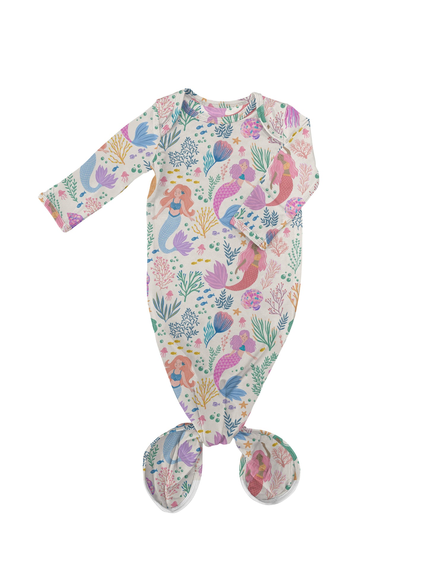 Mermaid Magic Knotted Infant Gown