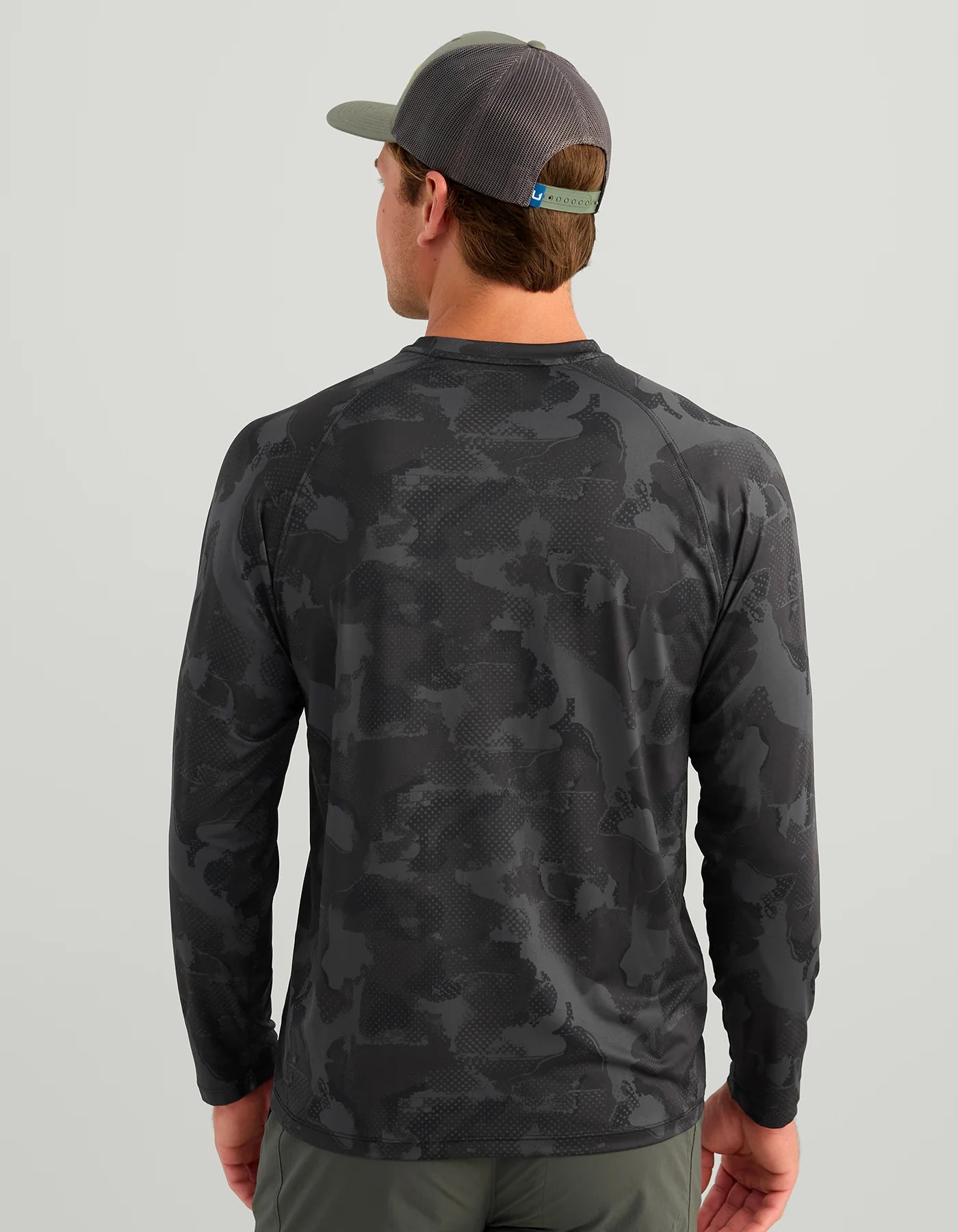 Airweight KC Printed Crew - Black Tideloom Camo