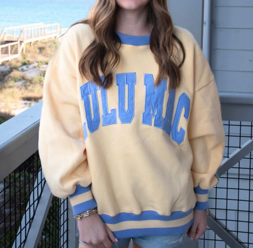 LULU MAC Butter/Lavender Sweatshirt