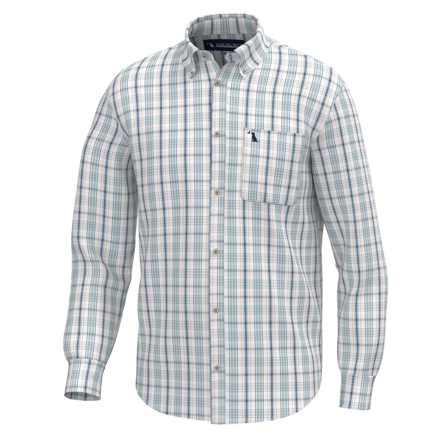 Sherry Dress Shirt - Spearmint/Plum/Peach