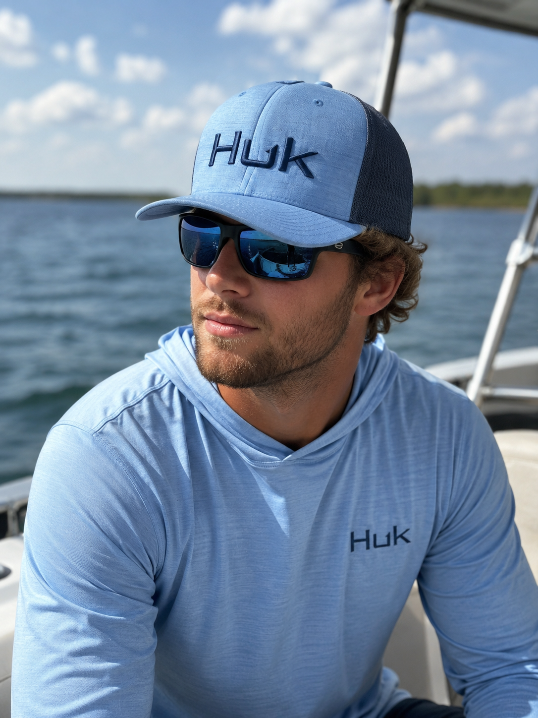 Embroidered 101 Hat - Cerulean