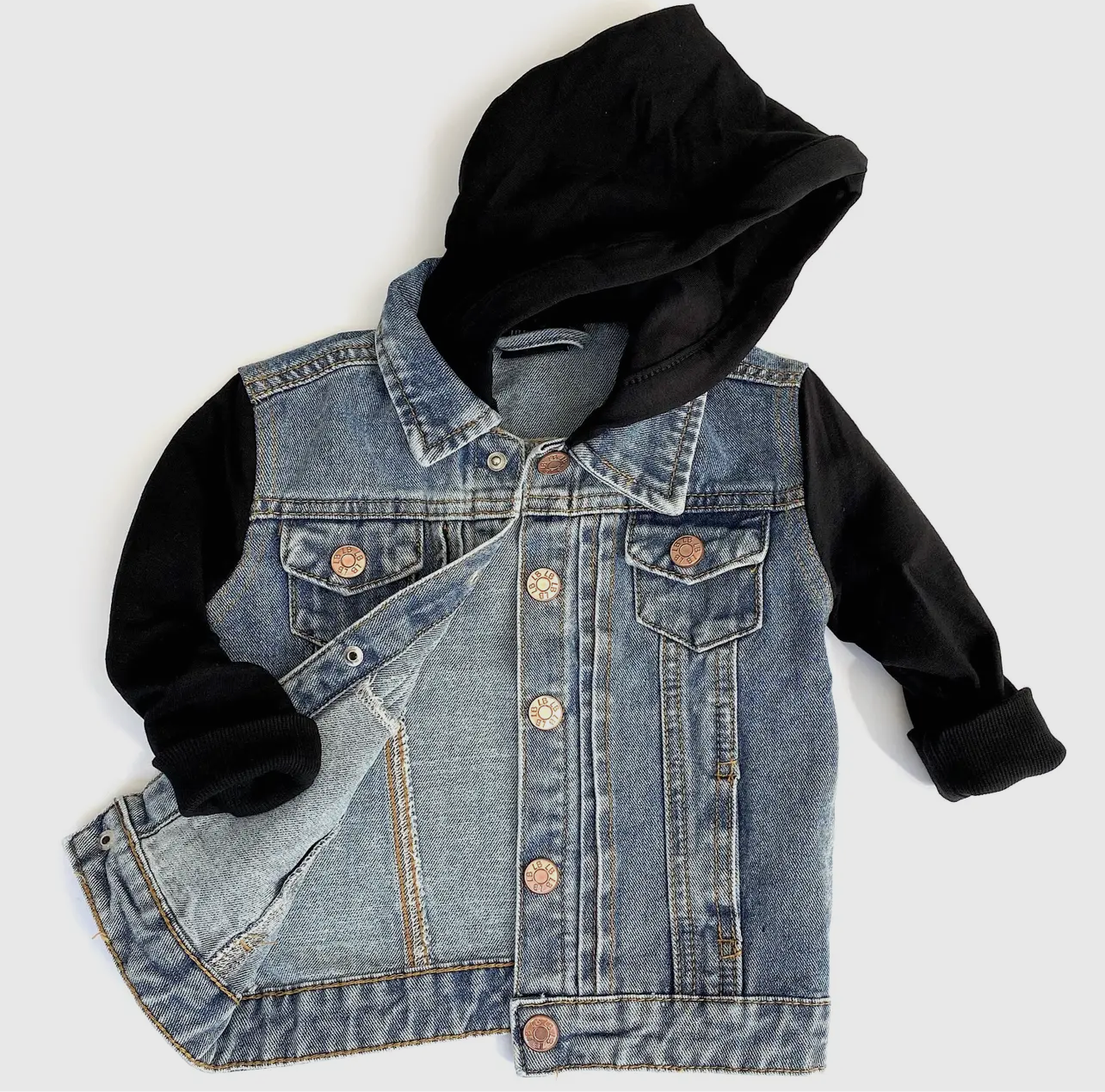 Little Bipsy- Hooded Denim Jacket
