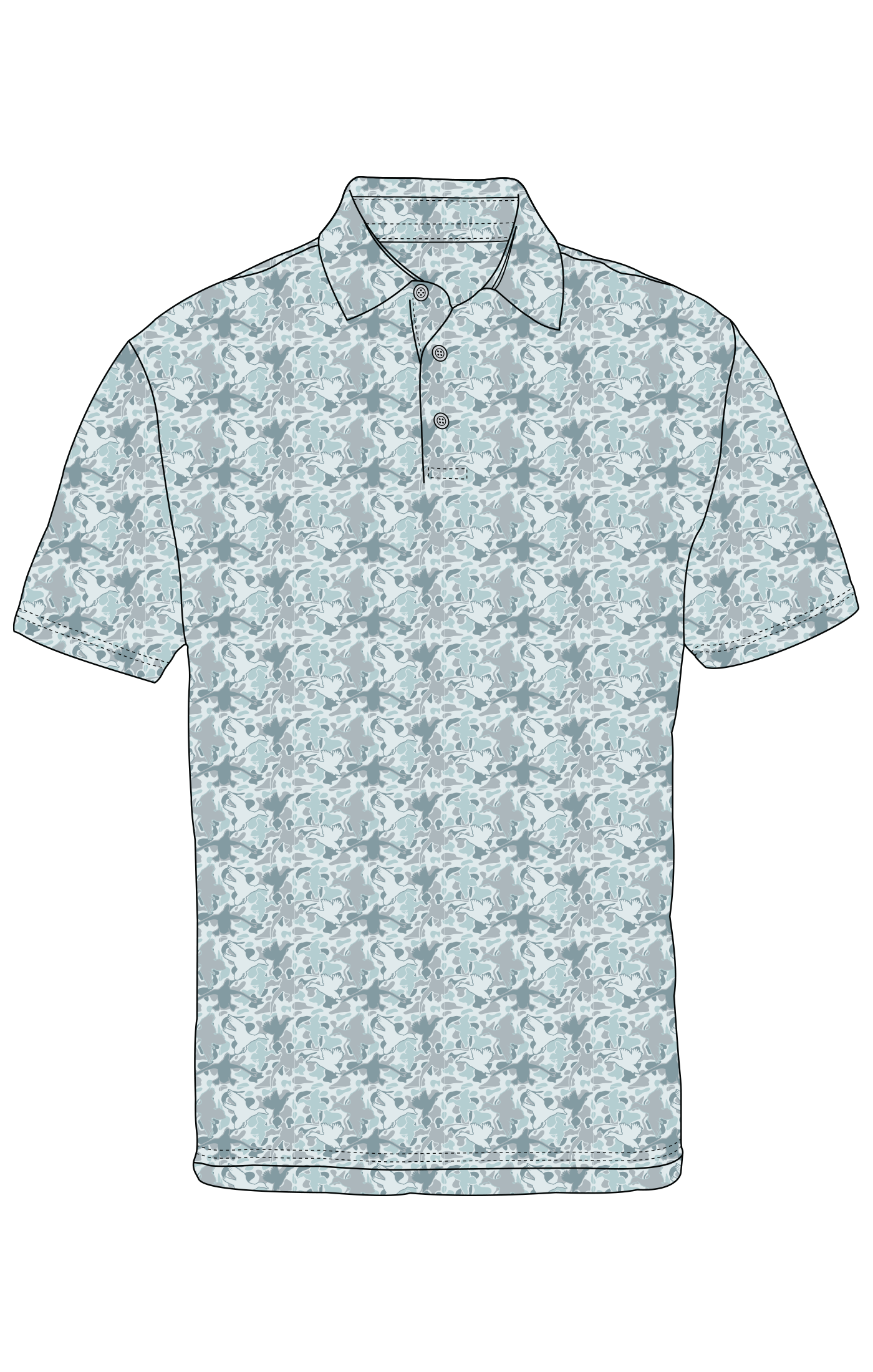 Prairie Polo - Blue Duck Camo