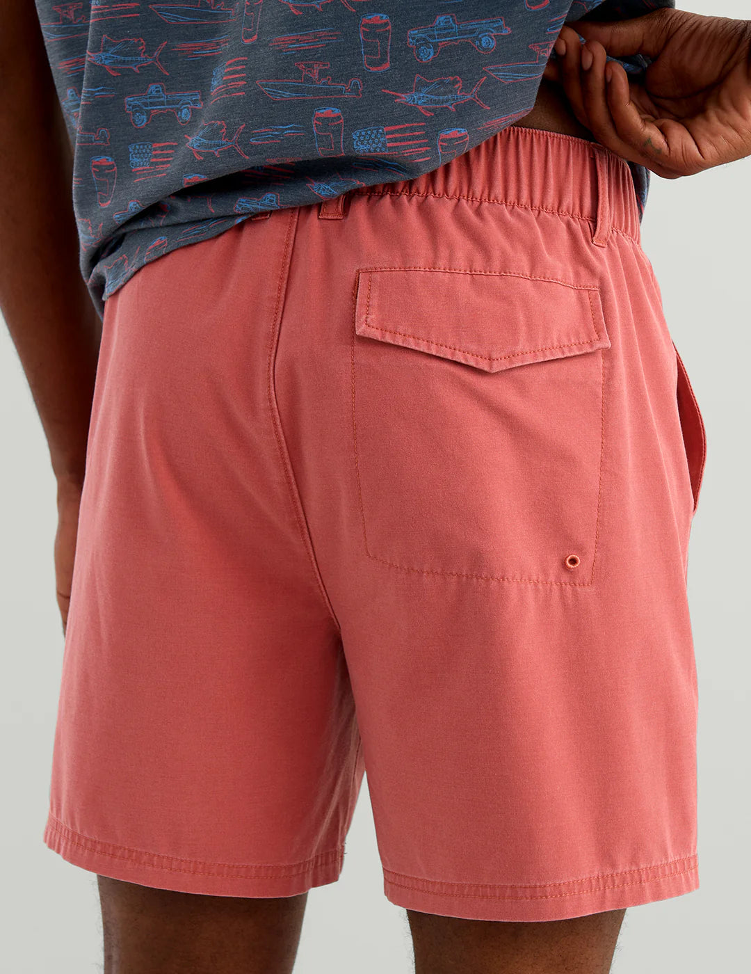 Shoreside Shorts - Mineral Red