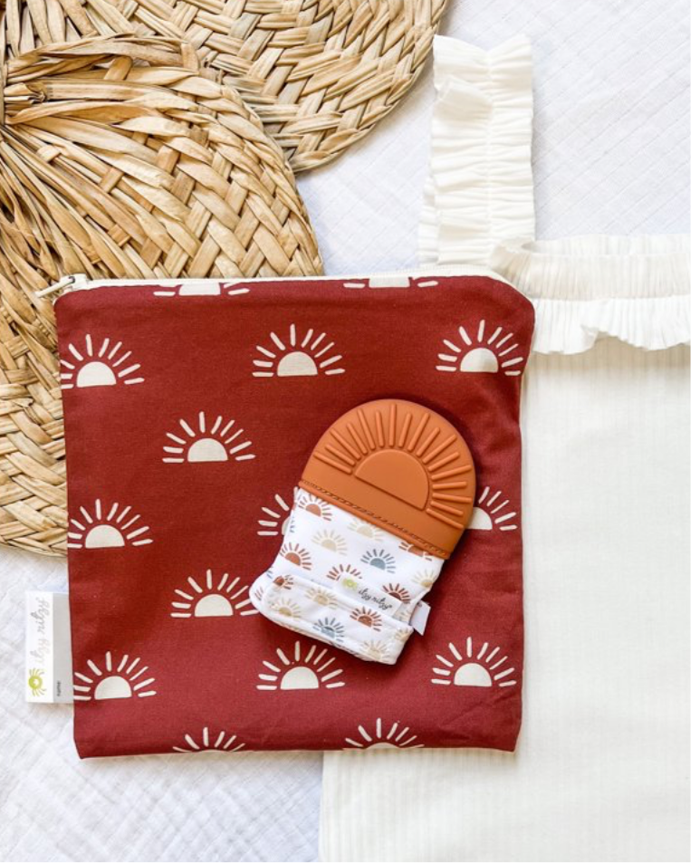 Itzy Ritzy- Terracotta Sun Teething Mitt