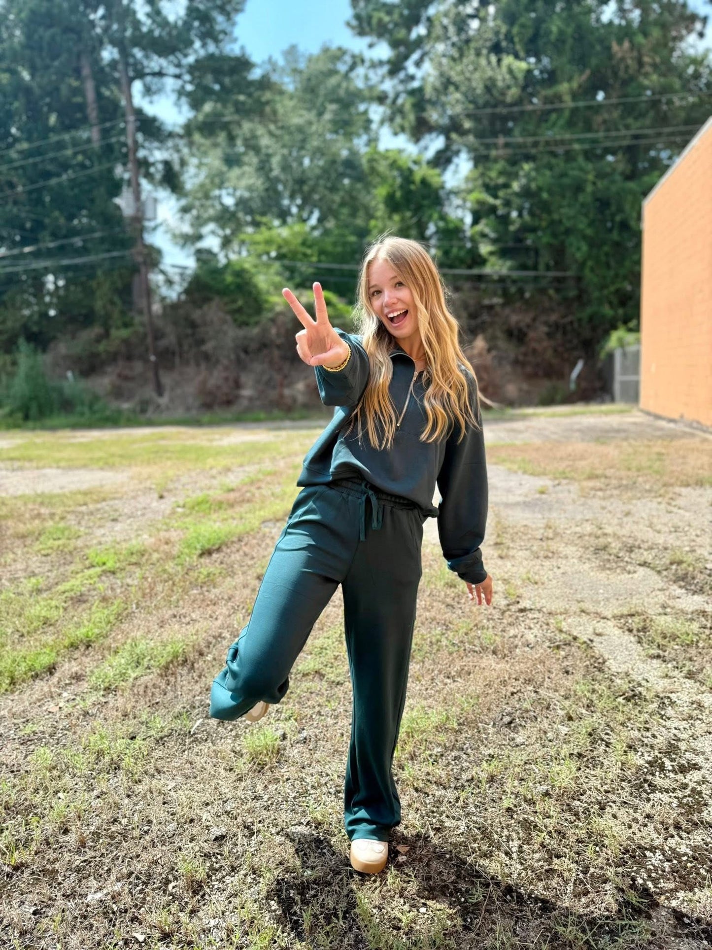 Mae Quarter Zip Top