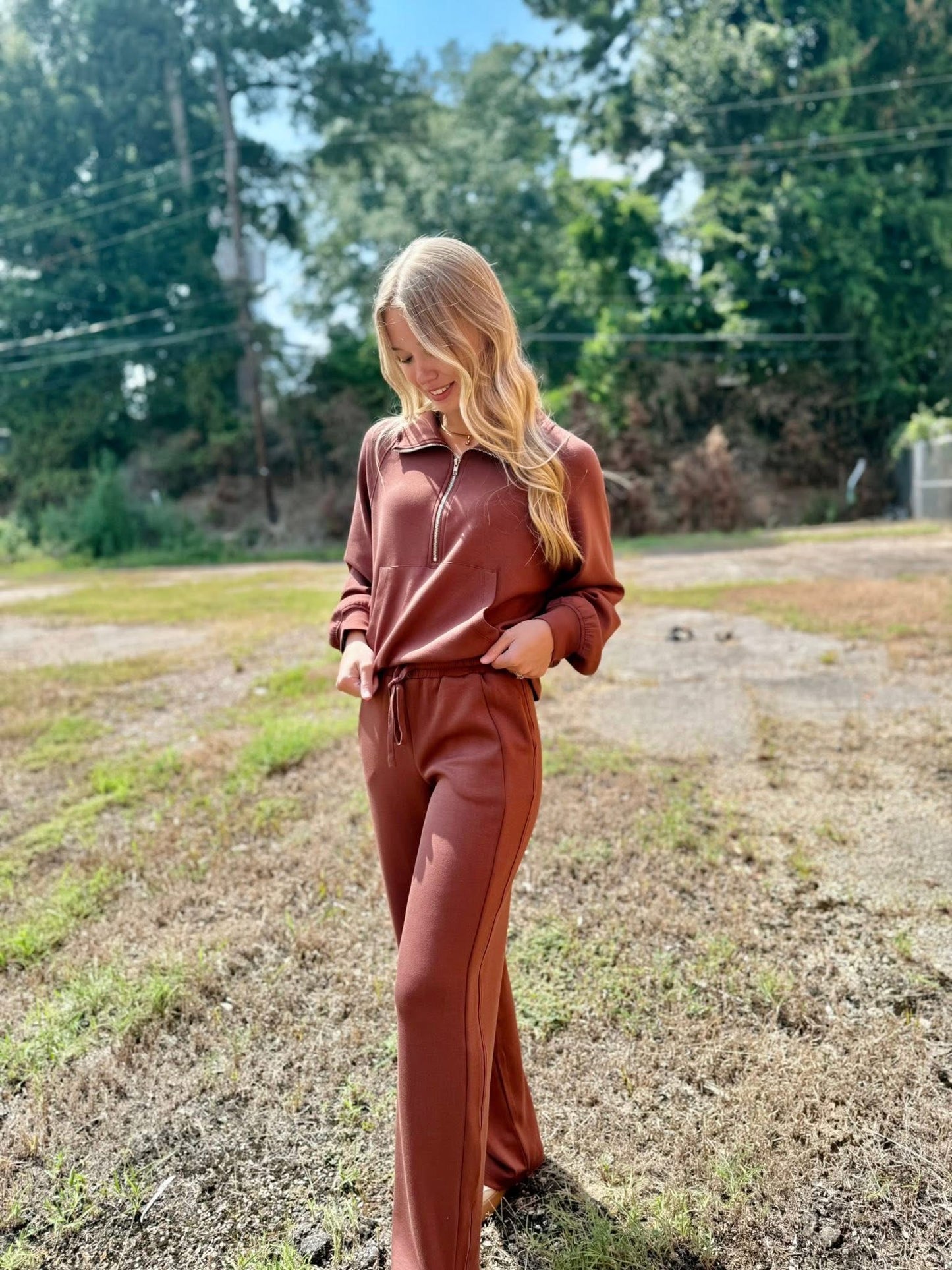 Mae Quarter Zip Top