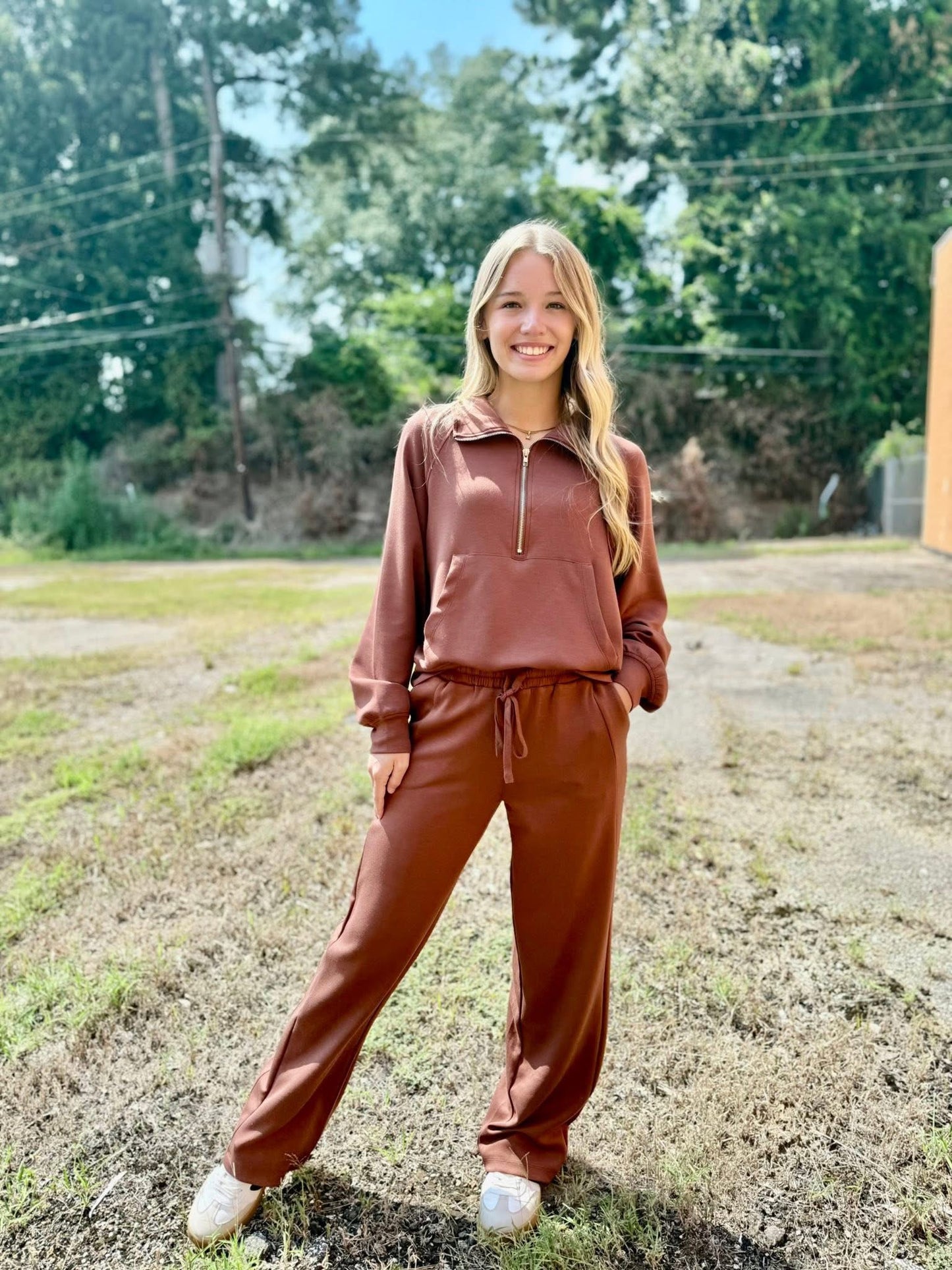 Mae Quarter Zip Top