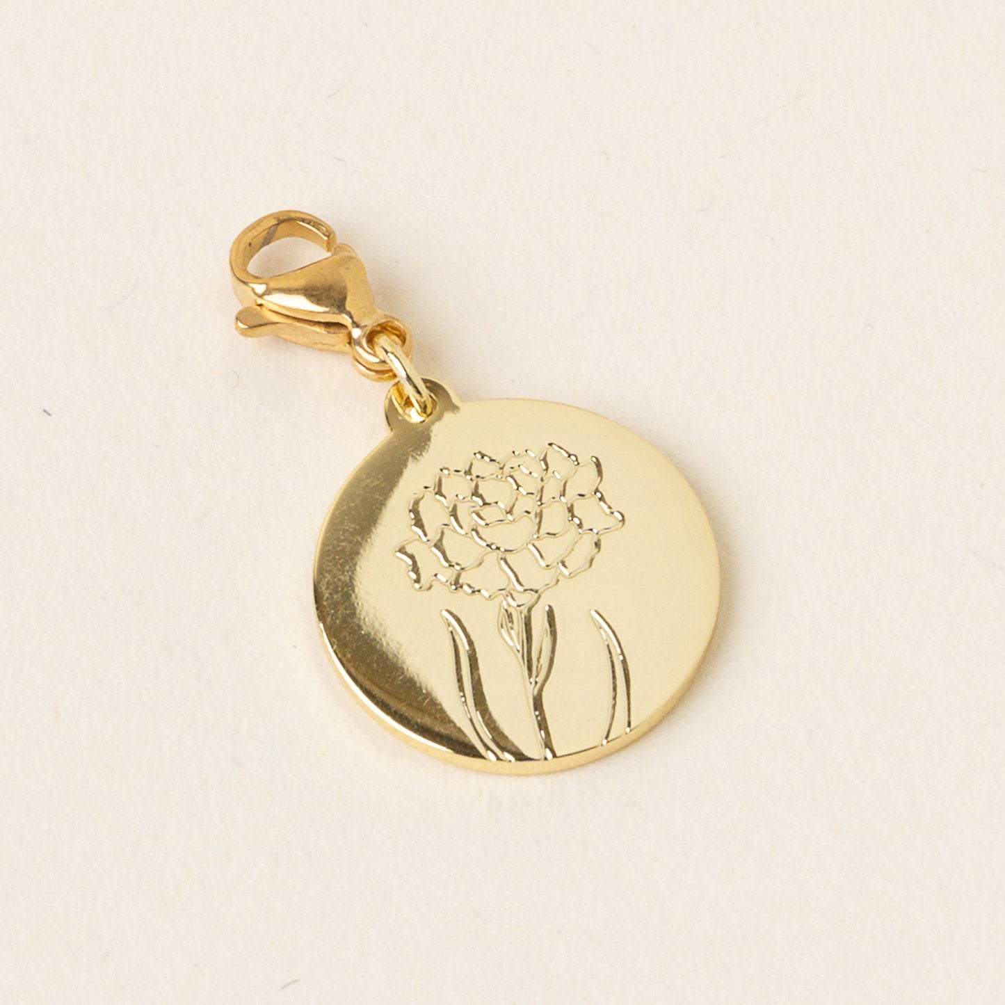 Jewelry Birth Flower Charm Gold-January