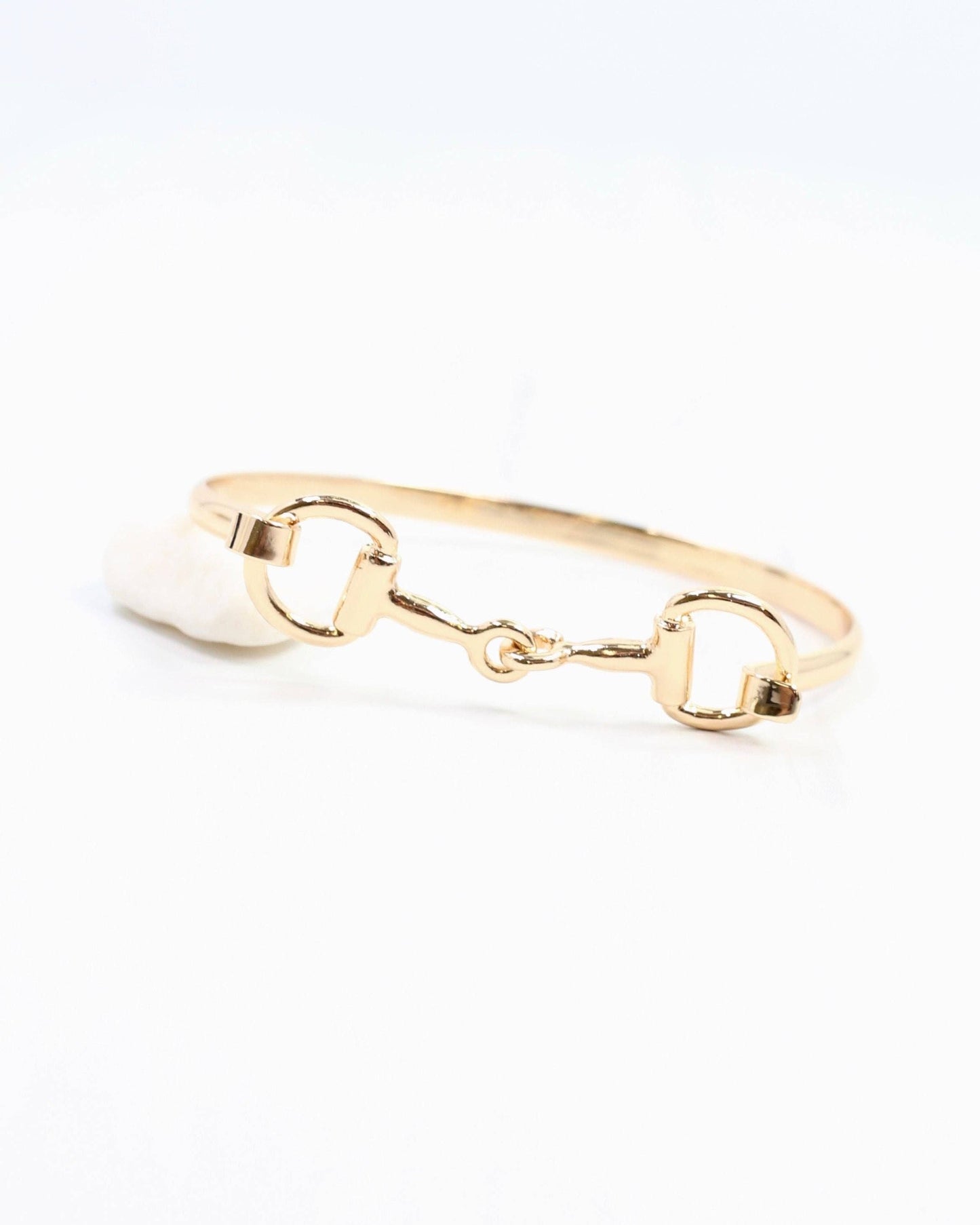 Haney Horsebit Bangle Gold