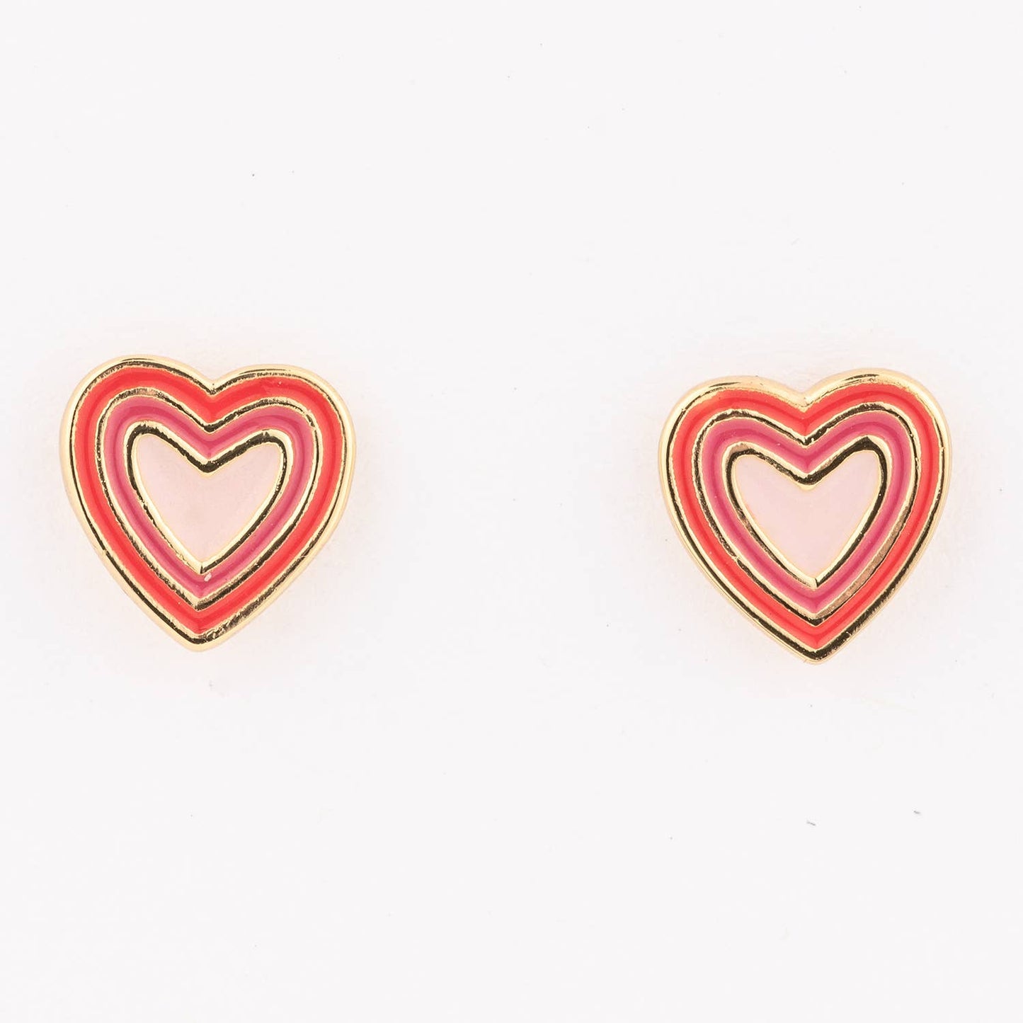 Earrings Luxe Red Heart