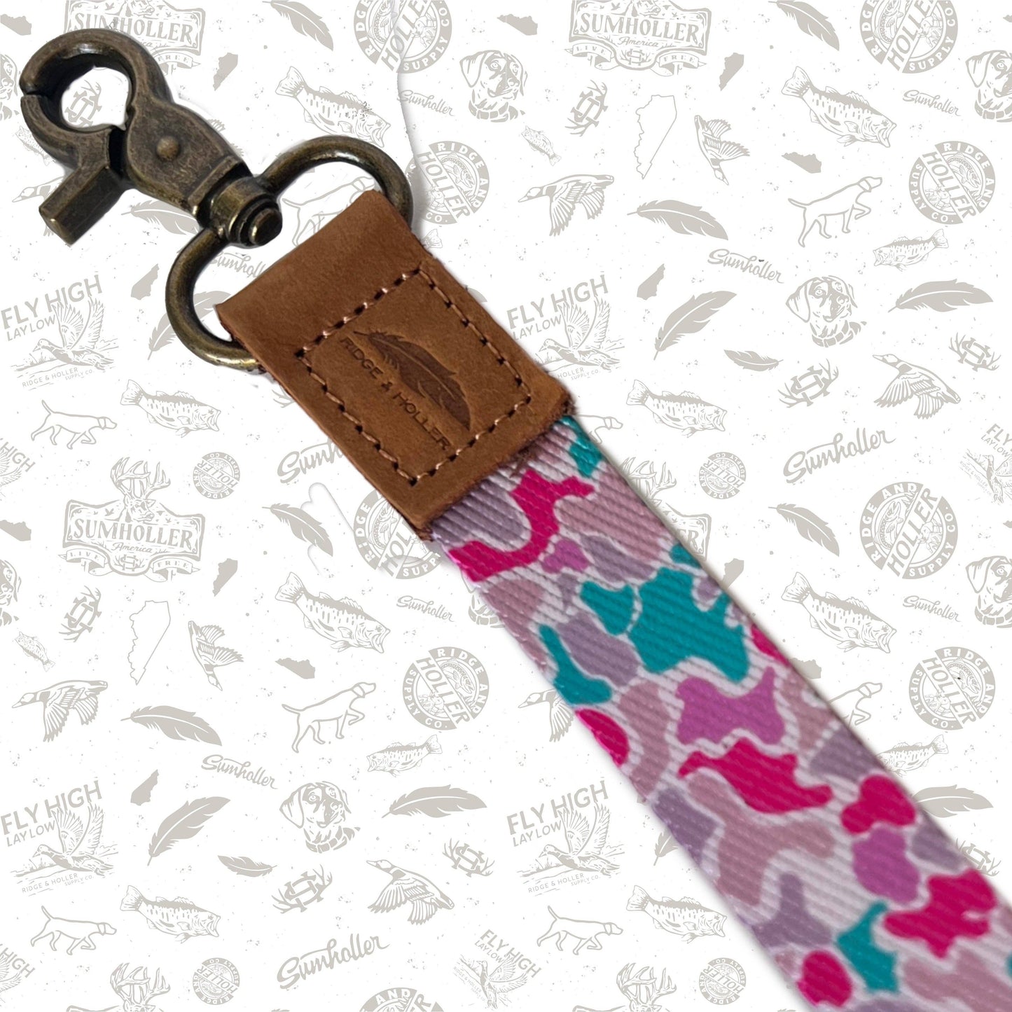 Fly High Lay Low COTTON CANDY Camo Wrist Lanyard
