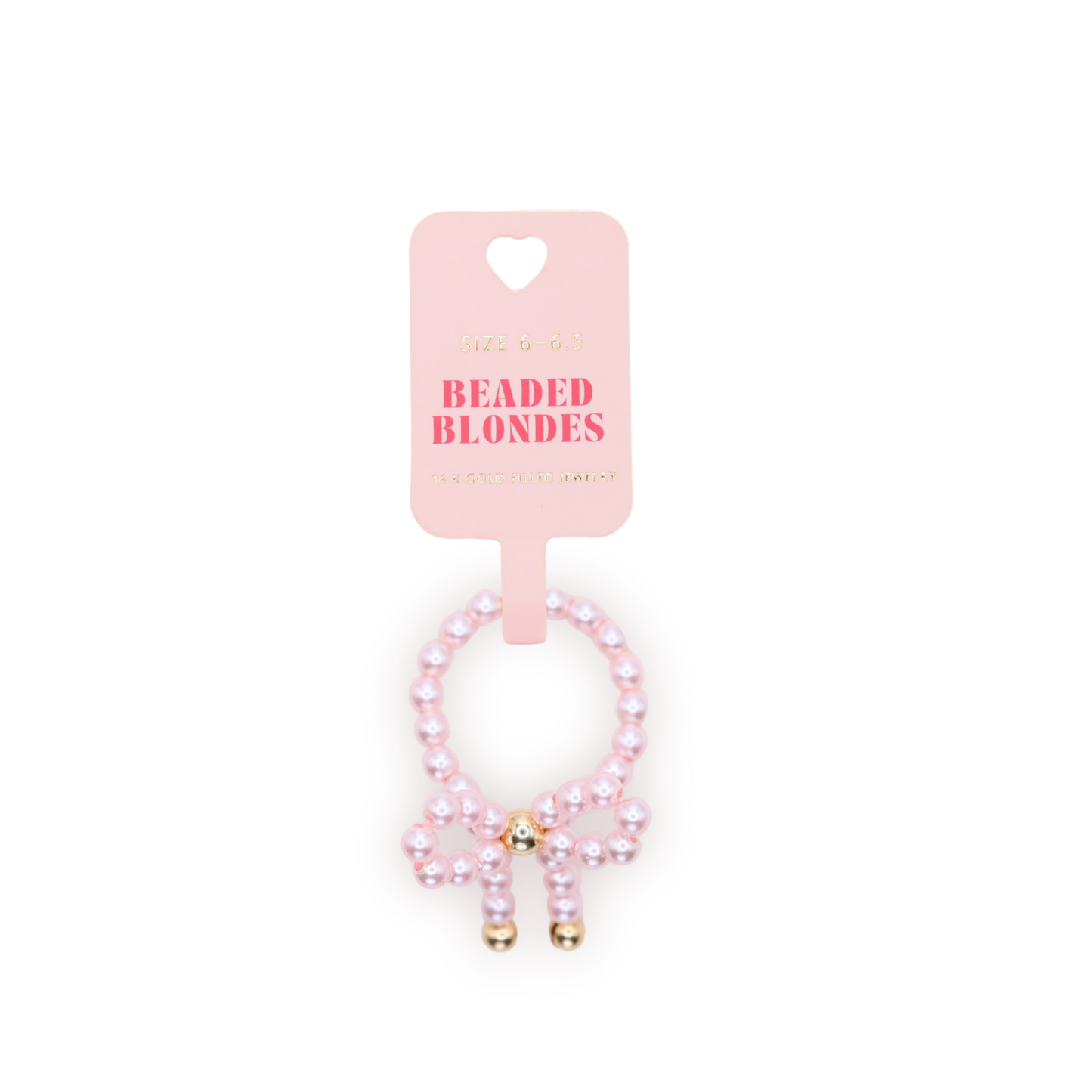 Pink Pearl Bow Ring