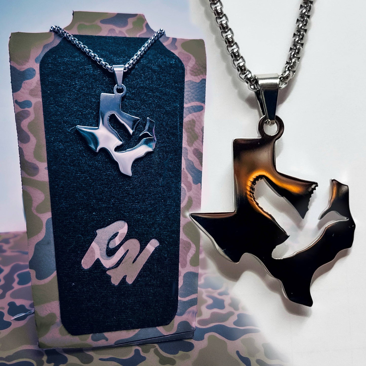 Texas- Stainless Steel Necklace and Pendant