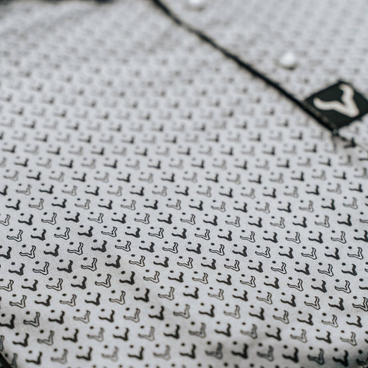 Vexil Brand – Western Pearl Snap Polo - Icon | Silver
