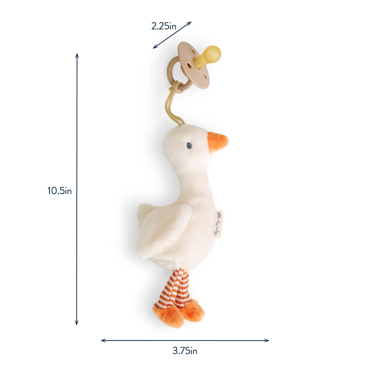 Bitzy Pal Natural Rubber Pacifier & Plush