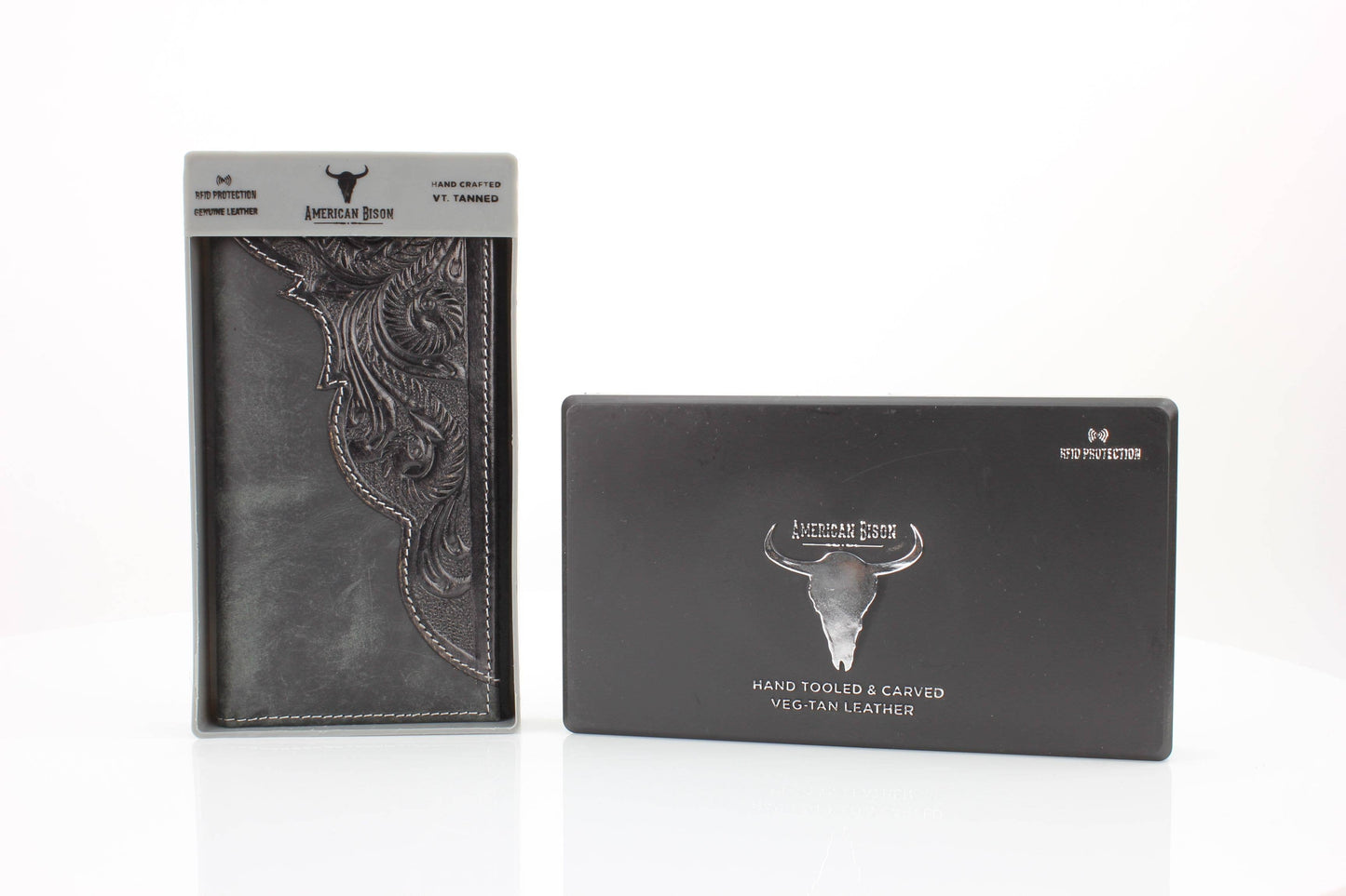 Tooled Leather Accent Rodeo Wallet