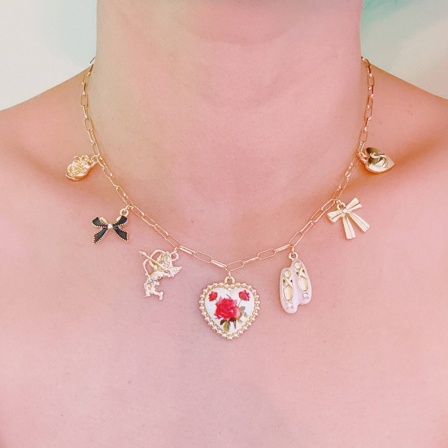 Ballet Garden Charm Necklace