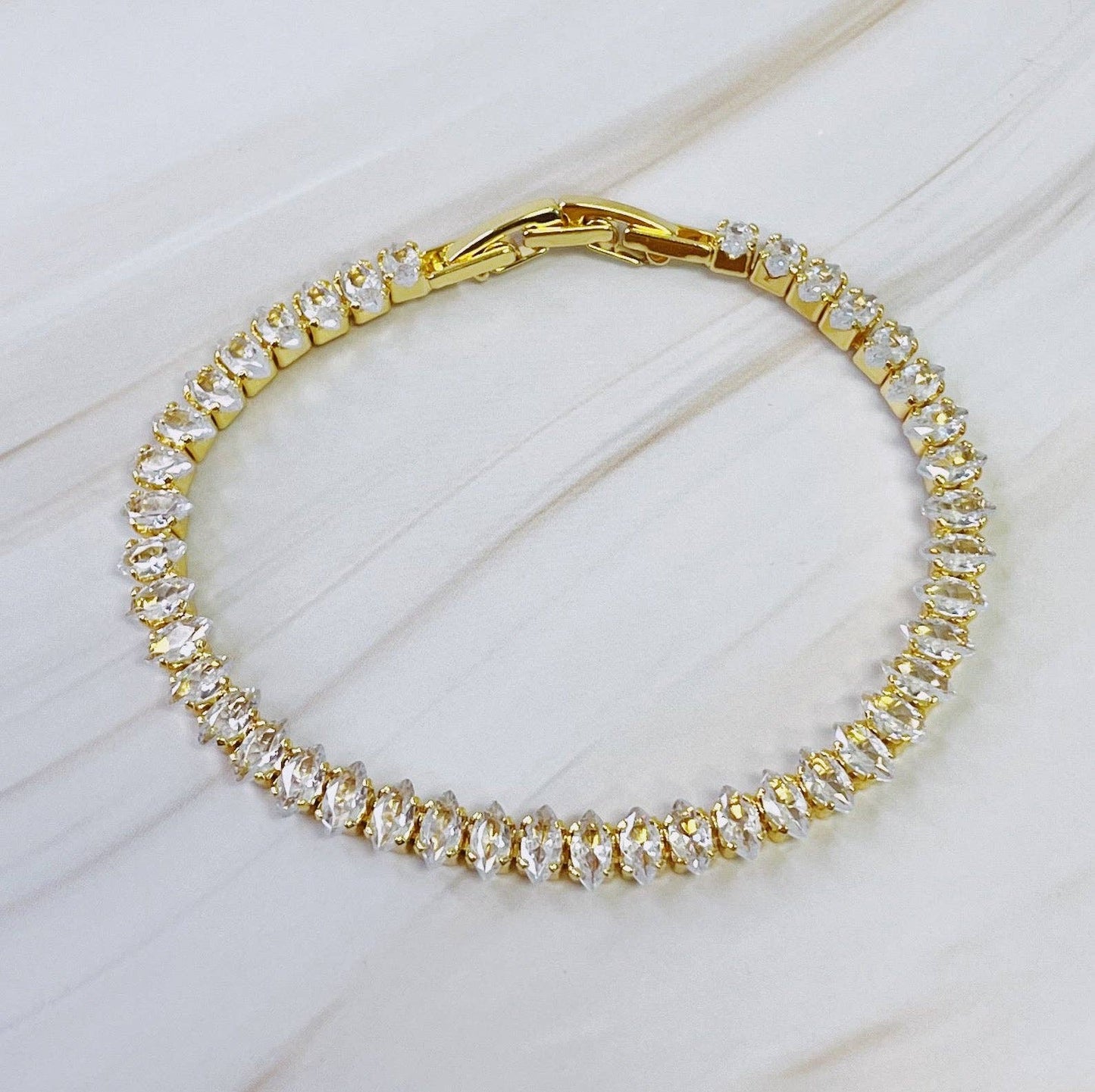 Marquise Cut Tennis Bracelet