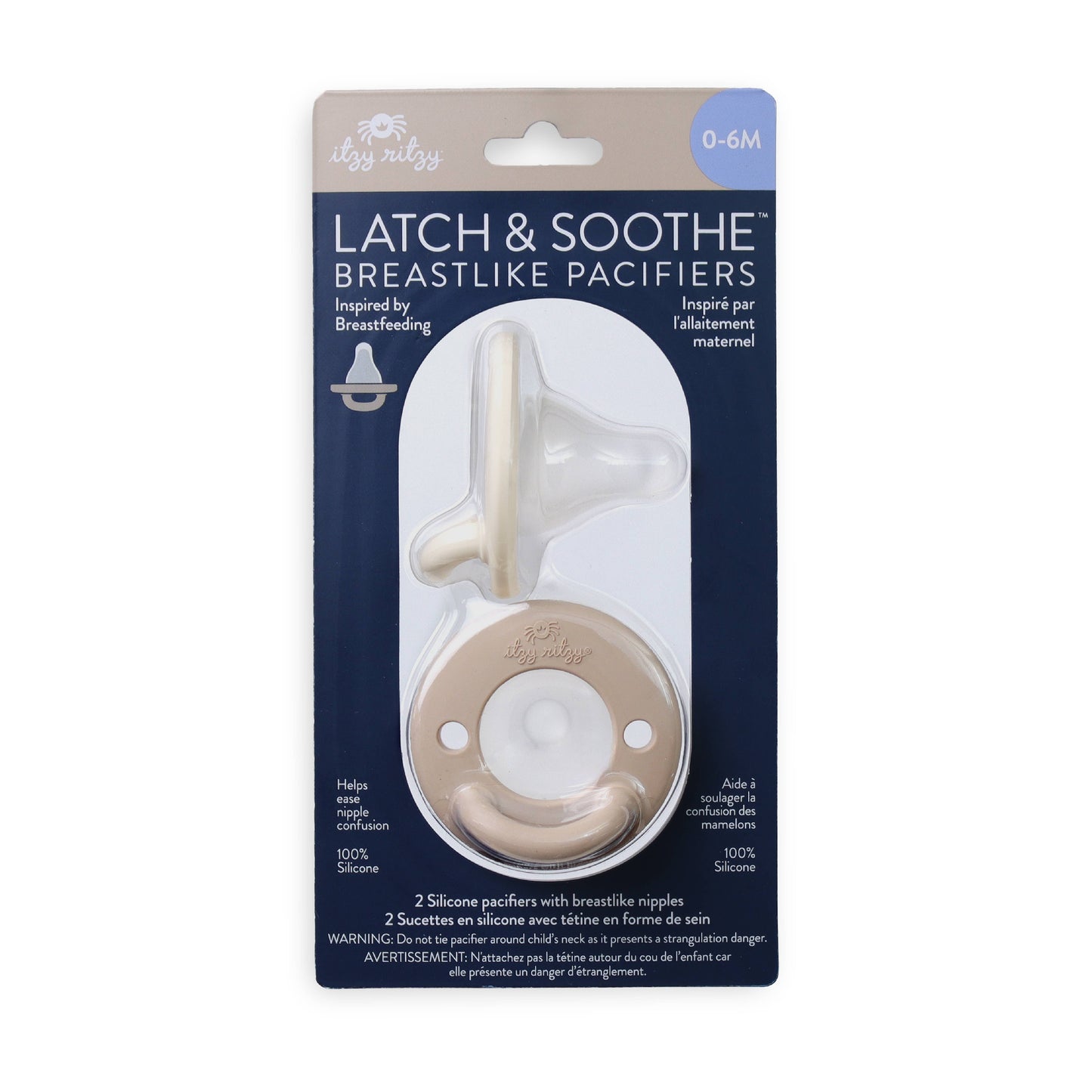Latch & Soothe™ Breastlike Pacifier - Taupe