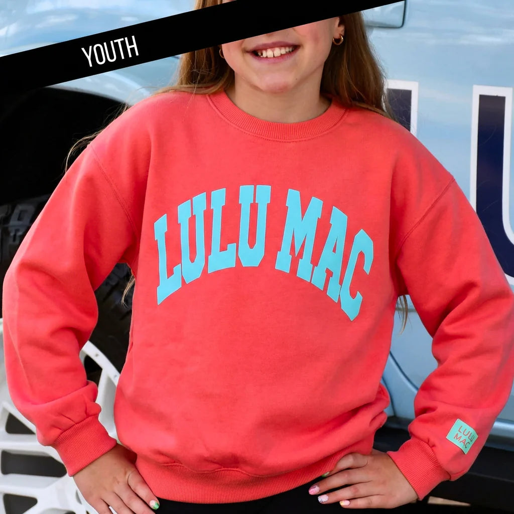 Coral/Mint Sweatshirt - YOUTH